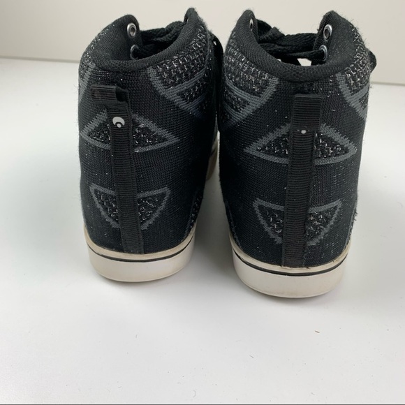 Osiris Black Sparkle Hi Top Skate Shoes size 5 - Picture 6 of 8